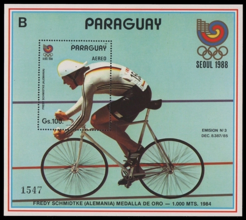 Paraguay 1987 - Mi-Nr. Block 442 ** - MNH - Olympia Seoul