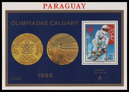 Paraguay 1988 - Mi-Nr. Block 453 ** - MNH - Olympia Calgary