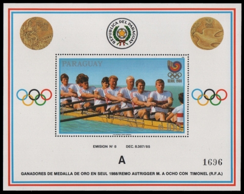 Paraguay 1989 - Mi-Nr. Block 455 ** - MNH - Olympia Seoul