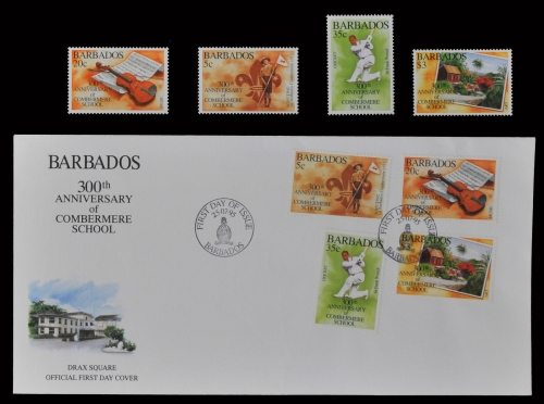 Barbados 1995 - Mi-Nr. 880-883 ** - MNH - & auf FDC - Pfadfinder / Scouts