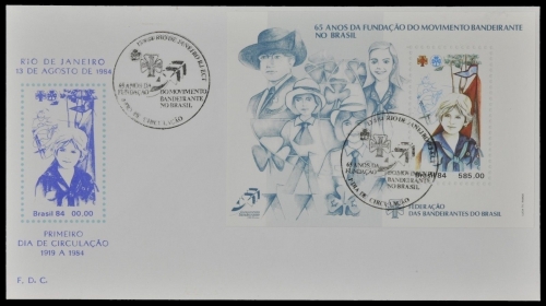 Brasilien 1984 - Mi-Nr. Block 66 ** - MNH - FDC - Pfadfinder / Scouts