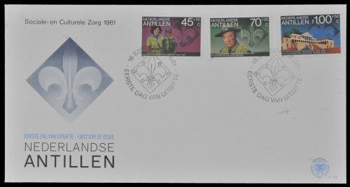 Niederländische Antillen 1981 - Mi-Nr. 450-452 - FDC - Pfadfinder / Scouts