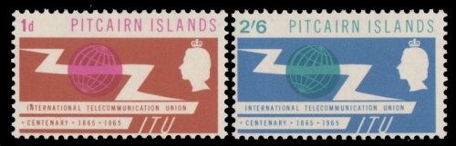 Pitcairn 1965 - Mi-Nr. 52-53 ** - MNH - ITU
