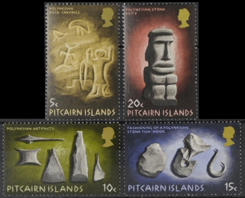 Pitcairn 1971 - Mi-Nr. 119-122 ** - MNH - Funde 6. Jahrhundert