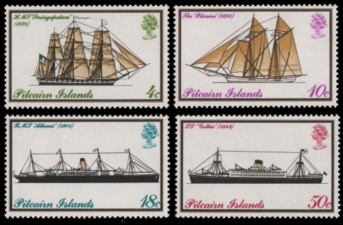 Pitcairn 1975 - Mi-Nr. 147-150 ** - MNH - Schiffe / Ships