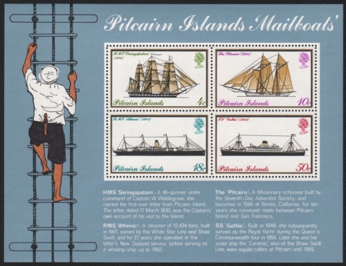 Pitcairn 1975 - Mi-Nr. Block 2 ** - MNH - Schiffe / Ships