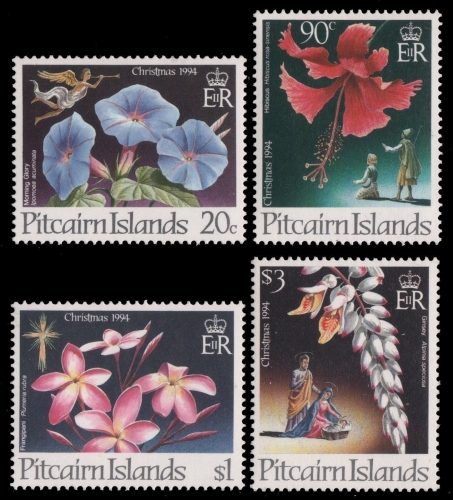 Pitcairn 1994 - Mi-Nr. 440-443 ** - MNH - Blumen / Flowers