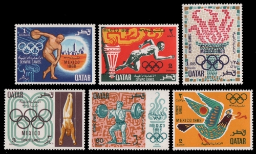Qatar 1968 - Mi-Nr. 361-366 ** - MNH - Olympia Mexiko