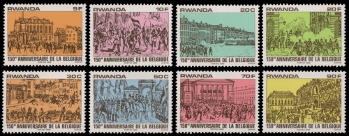 Ruanda 1980 - Mi-Nr. 1077-1084 ** - MNH - Unabhängigkeit