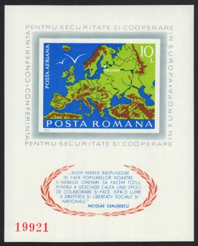Rumänien 1975 - Mi-Nr. Block 125 ** - MNH - Europa - KSZE