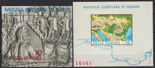 Rumänien 1977 - Mi-Nr. Block 146-147 ** - MNH - Europa - Donau