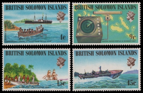 Salomoninseln 1974 - Mi-Nr. 255-258 ** - MNH - Schiffe / Ships