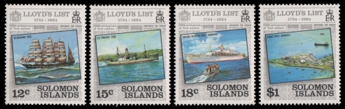 Salomoninseln 1984 - Mi-Nr. 528-531 ** - MNH - Schiffe / Ships