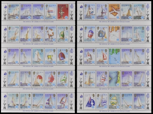 Salomoninseln 1986 - Mi-Nr. 579-628 ** - MNH - Segelboote / Sail boats