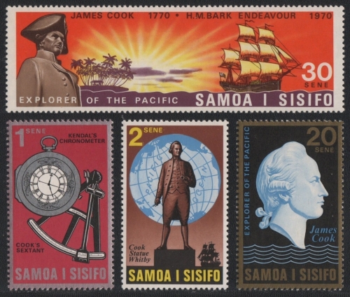 Samoa 1970 - Mi-Nr. 222-225 ** - MNH - Schiffe / Ships - Cap. Cook