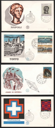 San Marino 1975 - 4 FDC