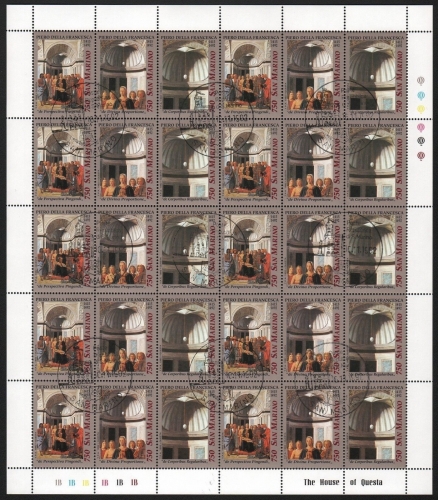 San Marino 1992 - Mi-Nr. 1520-1522 gest / used - ZDR-Bogen - Weihnachten / Xmas