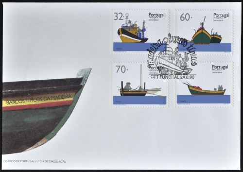 Madeira 1990 - Mi-Nr. 139-142 - Schiffe / Ships - FDC