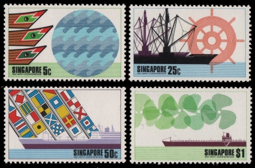 Singapur 1975 - Mi-Nr. 228-231 ** - MNH - Schiffe / Ships