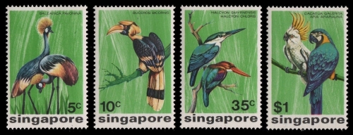 Singapur 1975 - Mi-Nr. 239-242 ** - MNH - Vögel / Birds