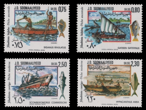 Somalia 1979 - Mi-Nr. 274-277 ** - MNH - Schiffe & Boote / Ships & Boats