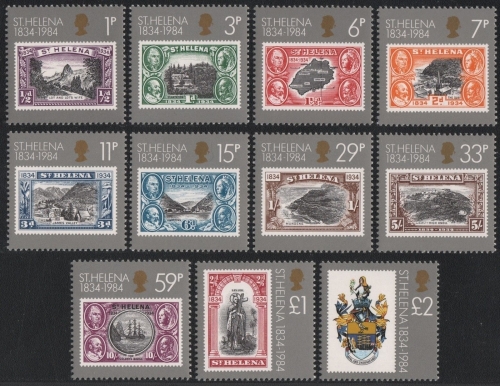 St. Helena 1984 - Mi-Nr. 389-399 ** - MNH - Schiffe / Ships