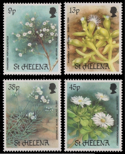 St. Helena 1987 - Mi-Nr. 469-472 ** - MNH - Blumen / Flowers