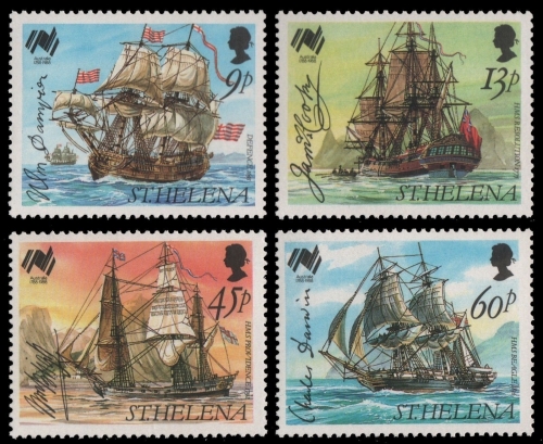 St. Helena 1988 - Mi-Nr. 483-486 ** - MNH - Schiffe / Ships