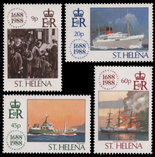 St. Helena 1988 - Mi-Nr. 491-494 ** - MNH - Schiffe / Ships