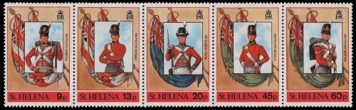 St. Helena 1989 - Mi-Nr. 499-503 ** - MNH - Uniformen / Uniforms