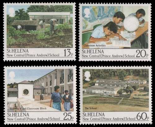 St. Helena 1989 - Mi-Nr. 509-512 ** - MNH - Prinz Andrew Schule