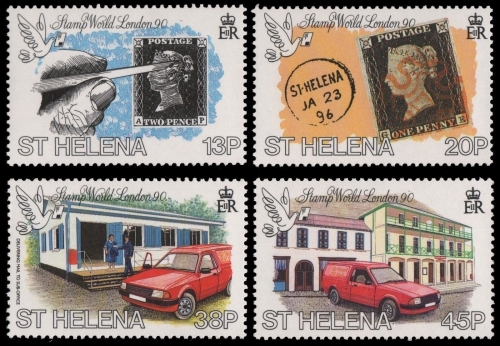 St. Helena 1990 - Mi-Nr. 526-529 ** - MNH - Autos / Cars