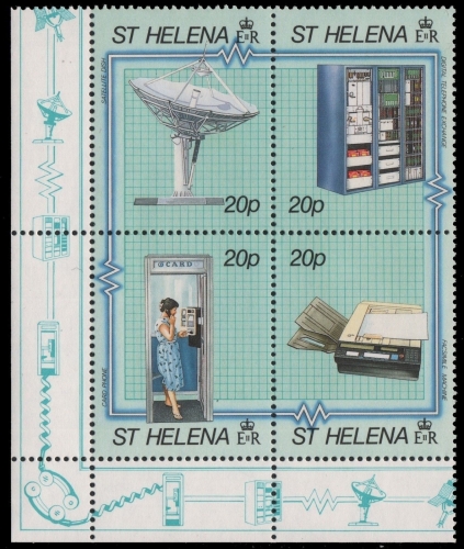 St. Helena 1990 - Mi-Nr. 530-533 ** - MNH - Telekommunikation
