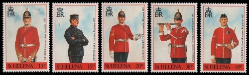 St. Helena 1991 - Mi-Nr. 550-554 ** - MNH - Uniformen / Uniforms
