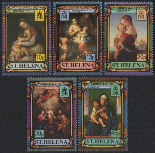 St. Helena 1991 - Mi-Nr. 557-561 ** - MNH - Weihnachten / X-mas