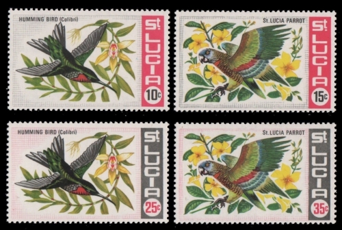 St. Lucia 1969 - Mi-Nr. 233-236 ** - MNH - Vögel / Birds