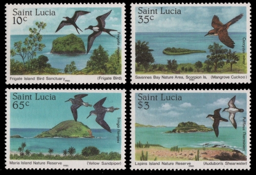 St. Lucia 1985 - Mi-Nr. 771-774 ** - MNH - Vögel / Birds