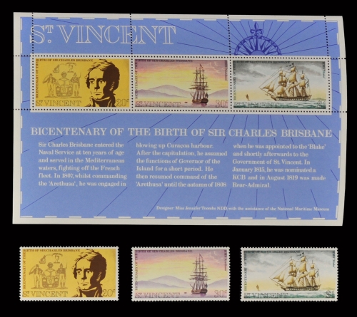 St. Vincent 1972 - Mi-Nr. 320-322 & Block 2 ** - MNH - Schiffe / Ships