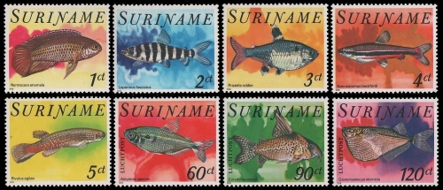 Surinam 1978 - Mi-Nr. 827-834 ** - MNH - Fische / Fish