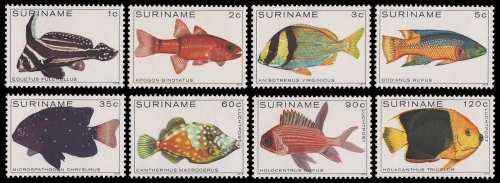 Surinam 1979 - Mi-Nr. 869-876 ** - MNH - Fische / Fish