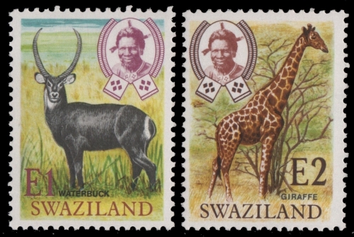 Swaziland 1975 - Mi-Nr. 218-219 ** - MNH - Wildtiere / Wild animals