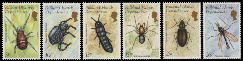 Süd-Georgien 1982 - Mi-Nr. 106-111 ** - MNH - Insekten / Insects