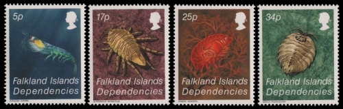 Süd-Georgien 1984 - Mi-Nr. 121-124 ** - MNH - Krebstiere / Crustaceans