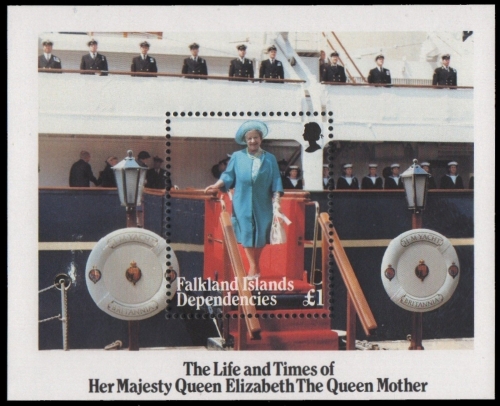 Süd-Georgien 1985 - Mi-Nr. Block 2 ** - MNH - 85. Geburtstag Queen Mum