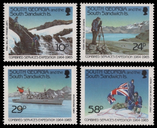 Süd-Georgien 1989 - Mi-Nr. 180-183 ** - MNH - Streitkräfte