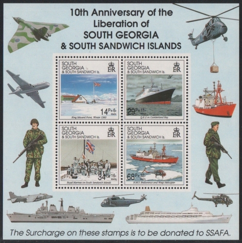 Süd-Georgien 1992 - Mi-Nr. Block 3 ** - MNH - Schiffe / Ships