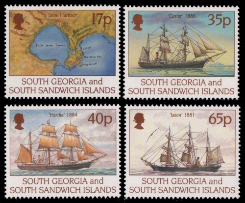 Süd-Georgien 1994 - Mi-Nr. 239-242 ** - MNH - Schiffe / Ships