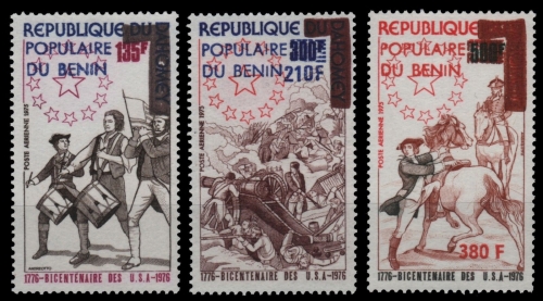 Benin 1976 - Mi-Nr. 61-63 ** - MNH - 200 Jahre USA