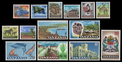 Tansania 1965 - Mi-Nr. 5-18 ** - MNH - Freimarken