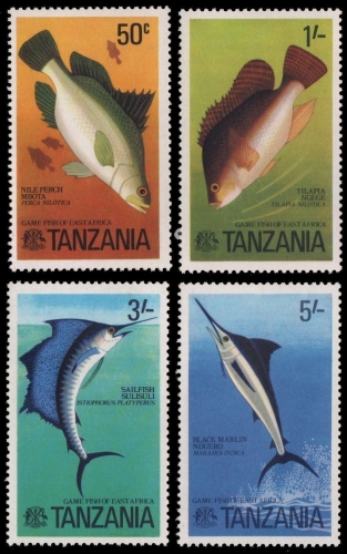 Tansania 1977 - Mi-Nr. 66-69 ** - MNH - Fische / Fish